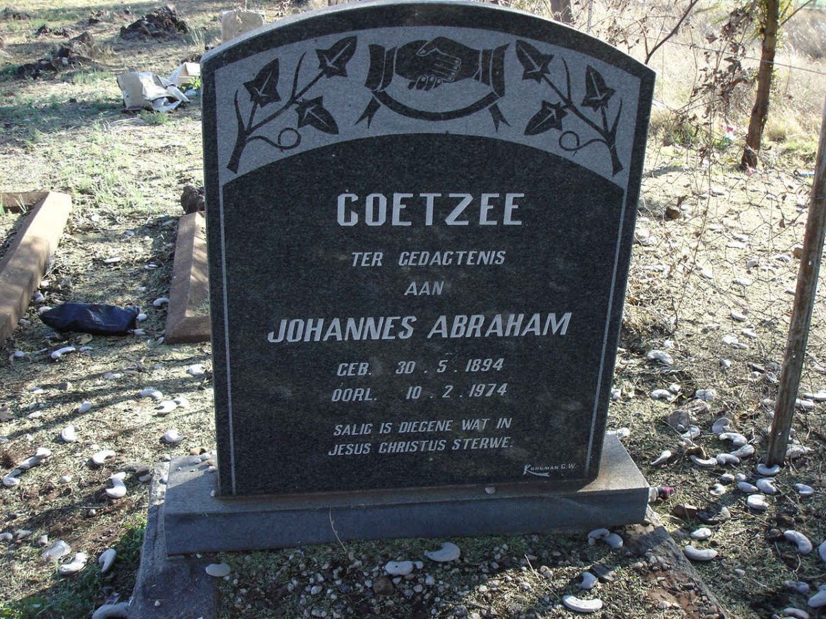 COETZEE Johannes Abraham 1894-1974