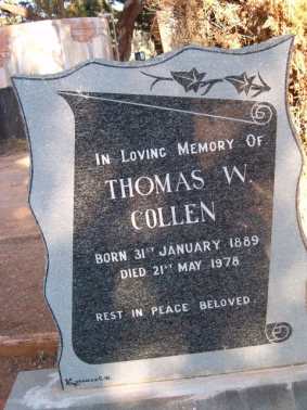 COLLEN Thomas W. 1889-1978