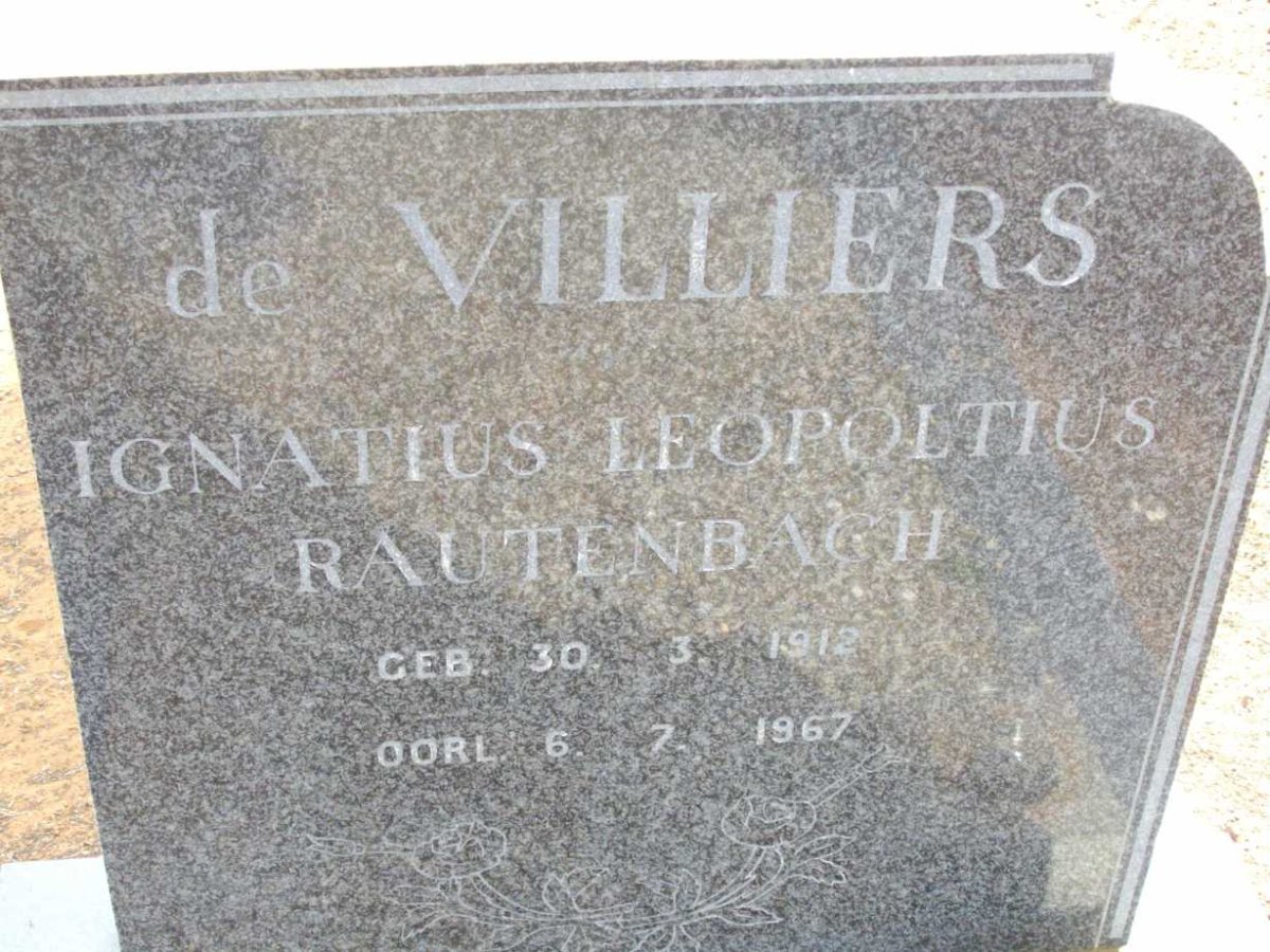 VILLIERS Ignatius Leopoltius Rautenbach, de 1912-1967