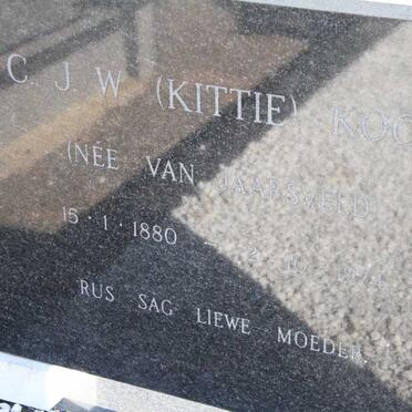 KOCK C.J.W. nee VAN JAARSVELD 1880-1974