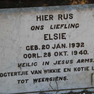 LOUBSER Elsie 1932-1940