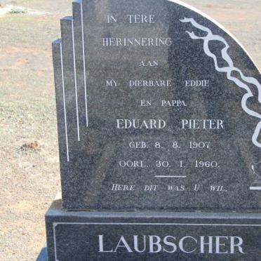 LAUBSCHER Eduard Pieter 1907-1960