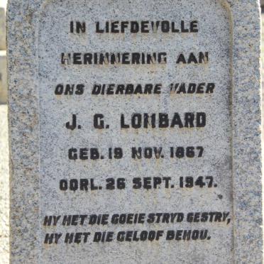 LOMBARD J.G. 1867-1947