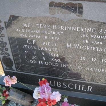 LAUBSCHER C.P. 1914-1992 &amp; M.W. 1915-