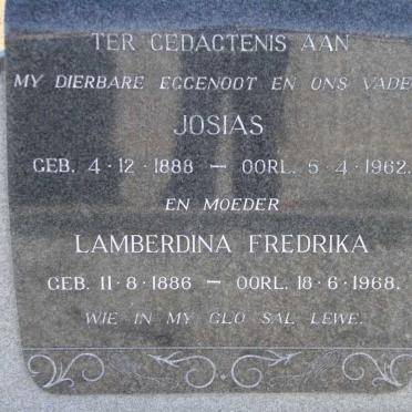 ? Josias 1888-1962 &amp; Lamberdina Fredrika 1886-1968