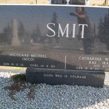 SMIT Nicolaas Michiel 1922-1990 &amp; Catharina Wilhelmina Ras KOTZE 1930-1990