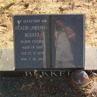 BEKKER Ockert Johannes 1928-1986