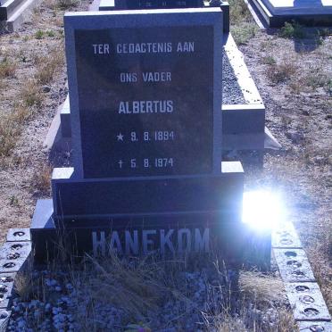 HANEKOM Albertus 1894-1974