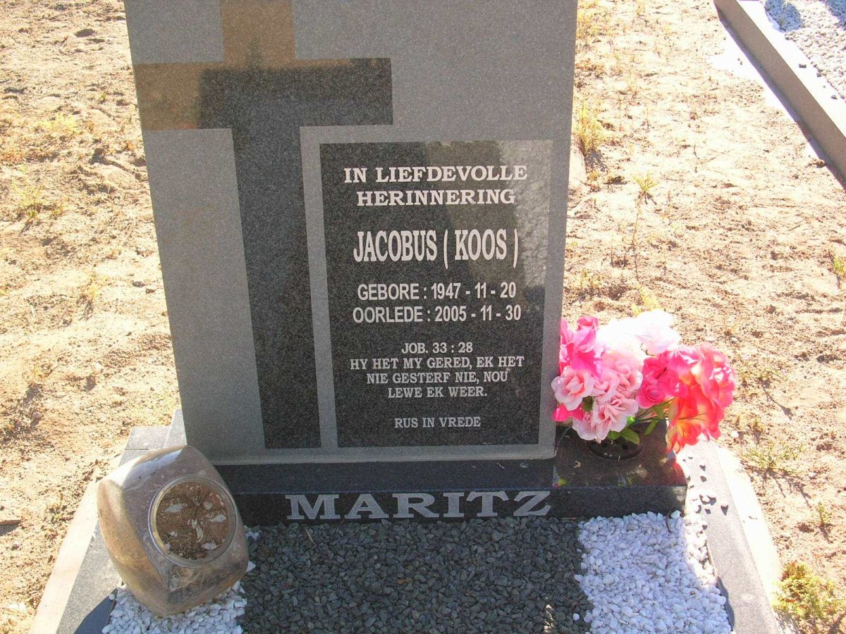 MARITZ Jacobus 1947-2005