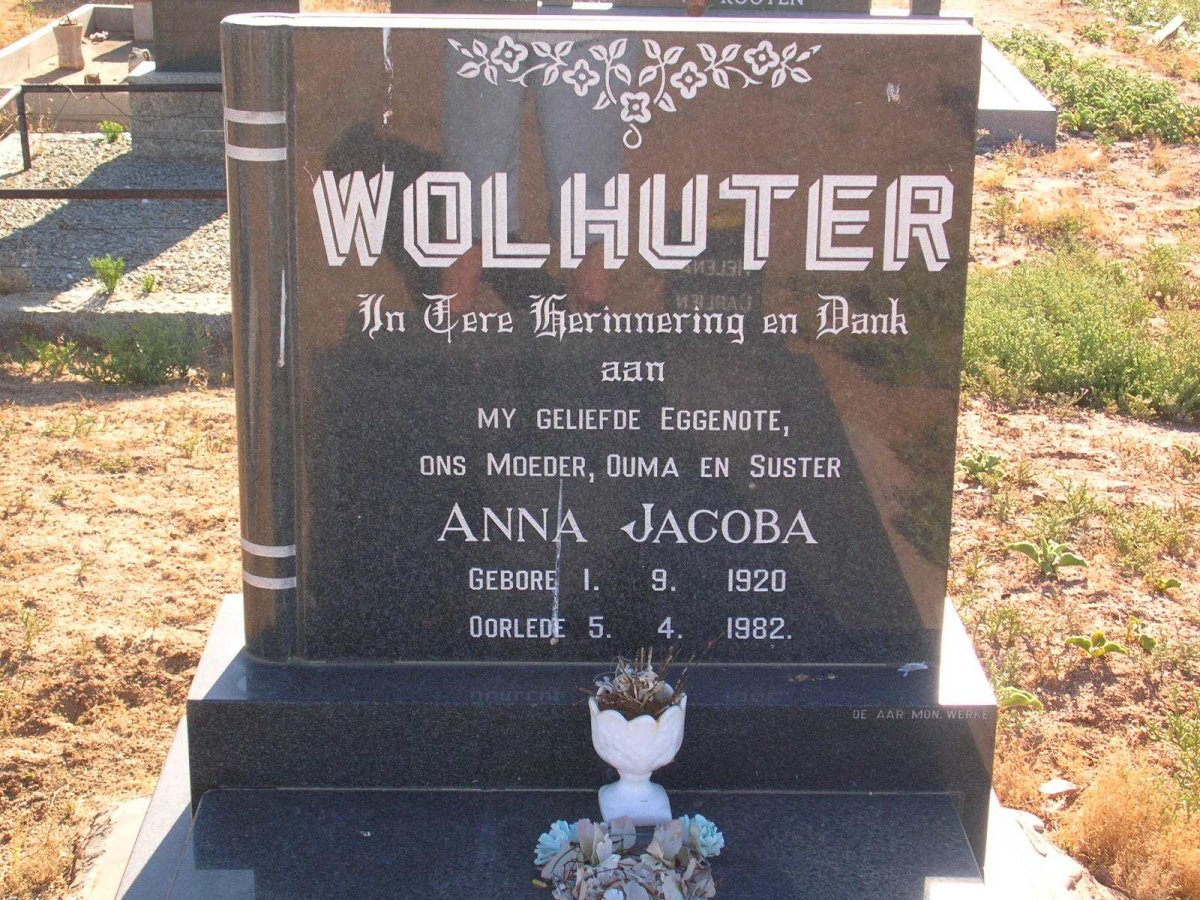 WOLHUTER Anna Jacoba 1920-1982