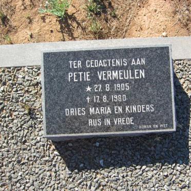 VERMEULEN Petie 1905-1980