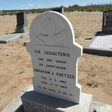 COETZEE Abraham J. 1880-1969