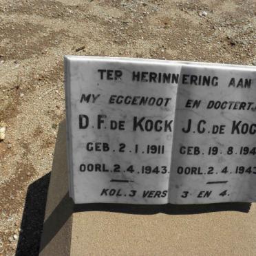 KOCK D.F., de 1911-1943 :: DE KOCK J.C. 1940-1943