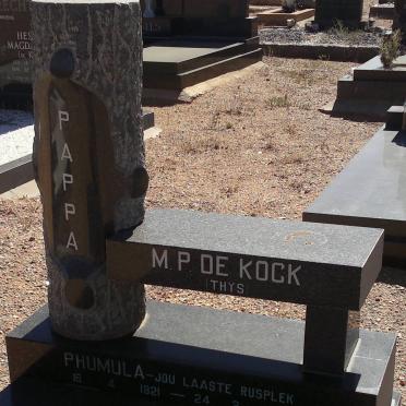 KOCK M.P., de 1921-1998