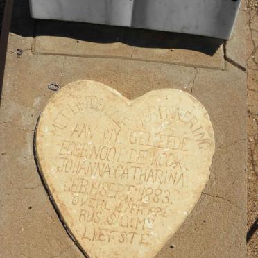 KOCK J.C., de 1883-1939 &amp; Johanna Catharina 1883-1939