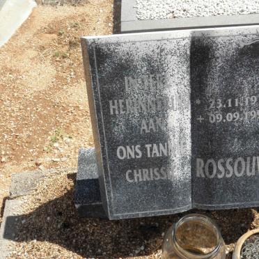 ROSSOUW Chrissie 1914-1996