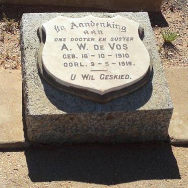 VOS A.W., de 1910-1919