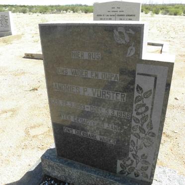 VORSTER Andries P. 1893-1956