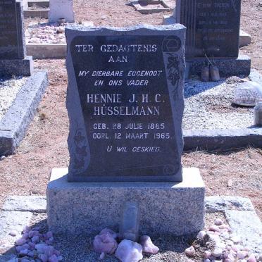HÜSSELMANN Hennie J.H.C. 1885-1965