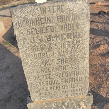 MERWE P.J., v.d. 1853-1941