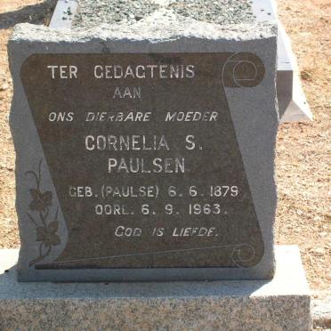 PAULSEN Cornelia S. geb. PAULSE 1879-1963