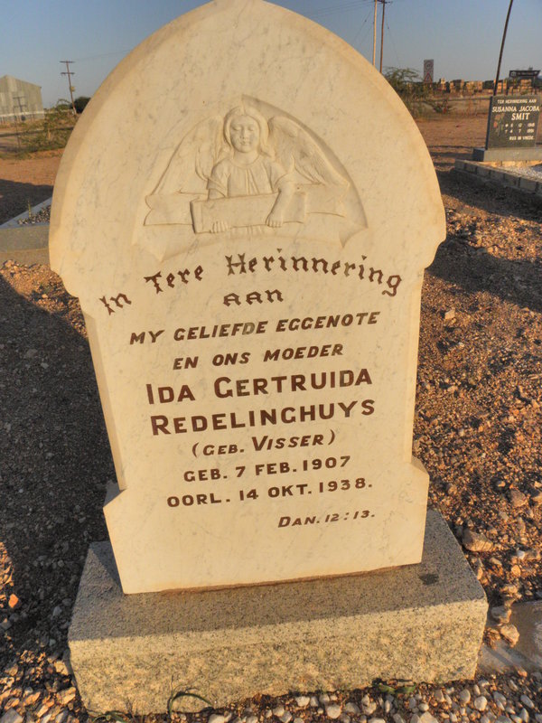 REDELINGHUYS Ida Gertuida nee VISSER 1907-1938