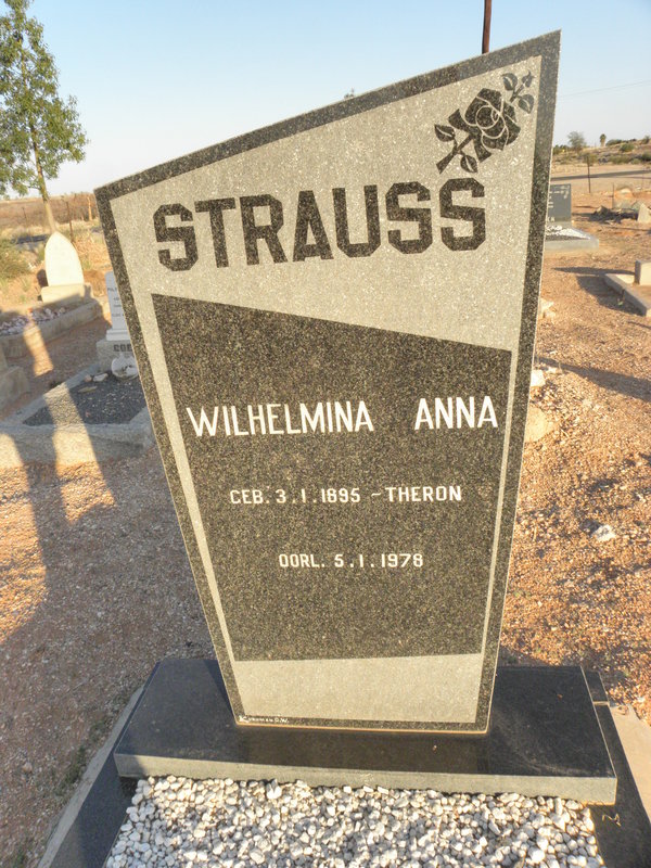 STRAUSS Wilhelmina Anna nee THERON 1895-1978