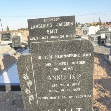 SMIT Lambertus Jacobus 1879-1841 &amp; Annie D.P. 1882-1975