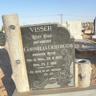 VISSER Cornelia Gertruida previously BOTES nee de WAAL 1882-1964
