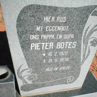 BOTES Pieter 1920-1978