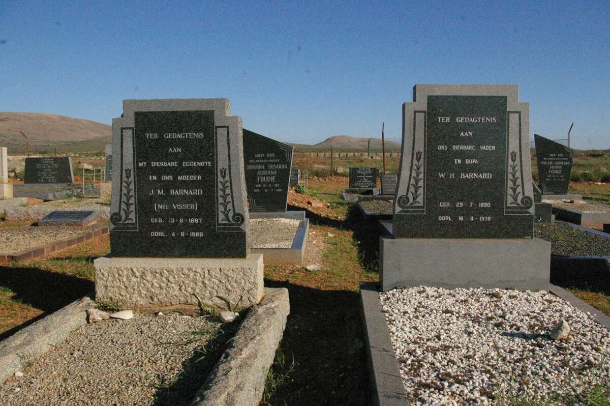 BARNARD W.H. 1890-1978 &amp; J.M. VISSER 1897-1966