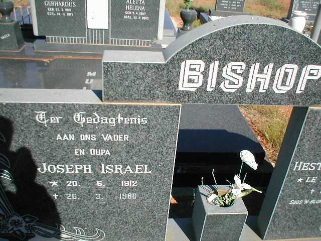 BISHOP Joseph Israel 1912-1986