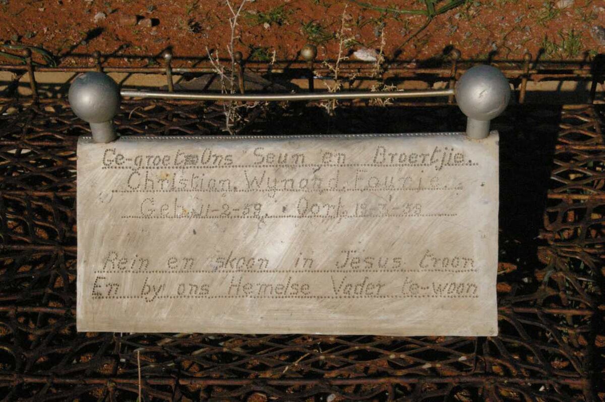 FOURIE Christian Wynand 1959-1959