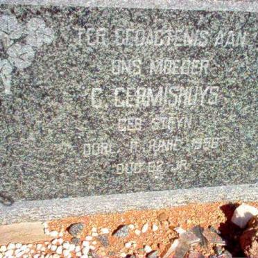 GERMISHUYS G. nee STEYN 1874-1956