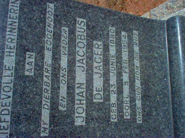 JAGER Johan Jacobus, de 1880-1954