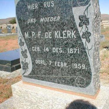 KLERK M. P. F., de 1871-1959