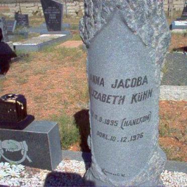 KUHN George Philippus 1887-1956 &amp; Anna Jacoba Elizabeth HANEKOM 1895-1976 :: KUHN Philippus Adrian 1919-2001