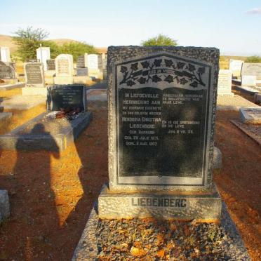 LIEBENBERG Hendrika Christina nee BARNARD 1871-1937