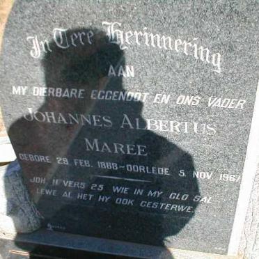MAREE Johannes Albertus 1888-1967