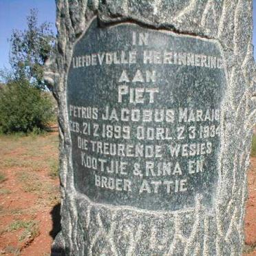 MARAIS Petrus Jacobus 1899-1934