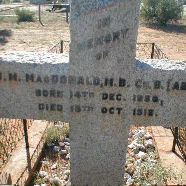 MacDONALD J. M. 1880-1918