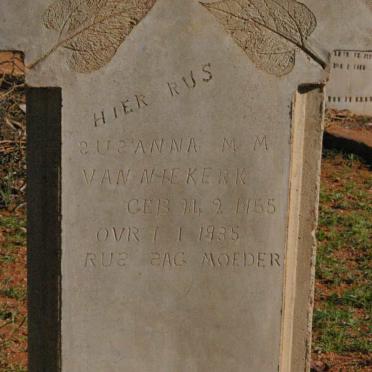 NIEKERK Susanna M.M, van 1855-1935