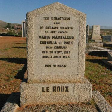 ROUX Maria Magdalena Cornelia, le nee CRONJE 1905-1945