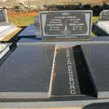 RENSBURG Albertus Gerhardus, Janse van 1910-1978 &amp; Hendrieka Johanna 1916-1998