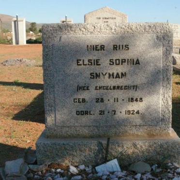 SNYMAN Elsie Sophia nee ENGELBRECHT 1848-1924