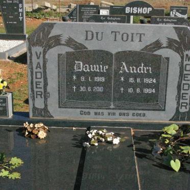 TOIT Dawie, du 1919-2010 &amp; Andri 1924-1994