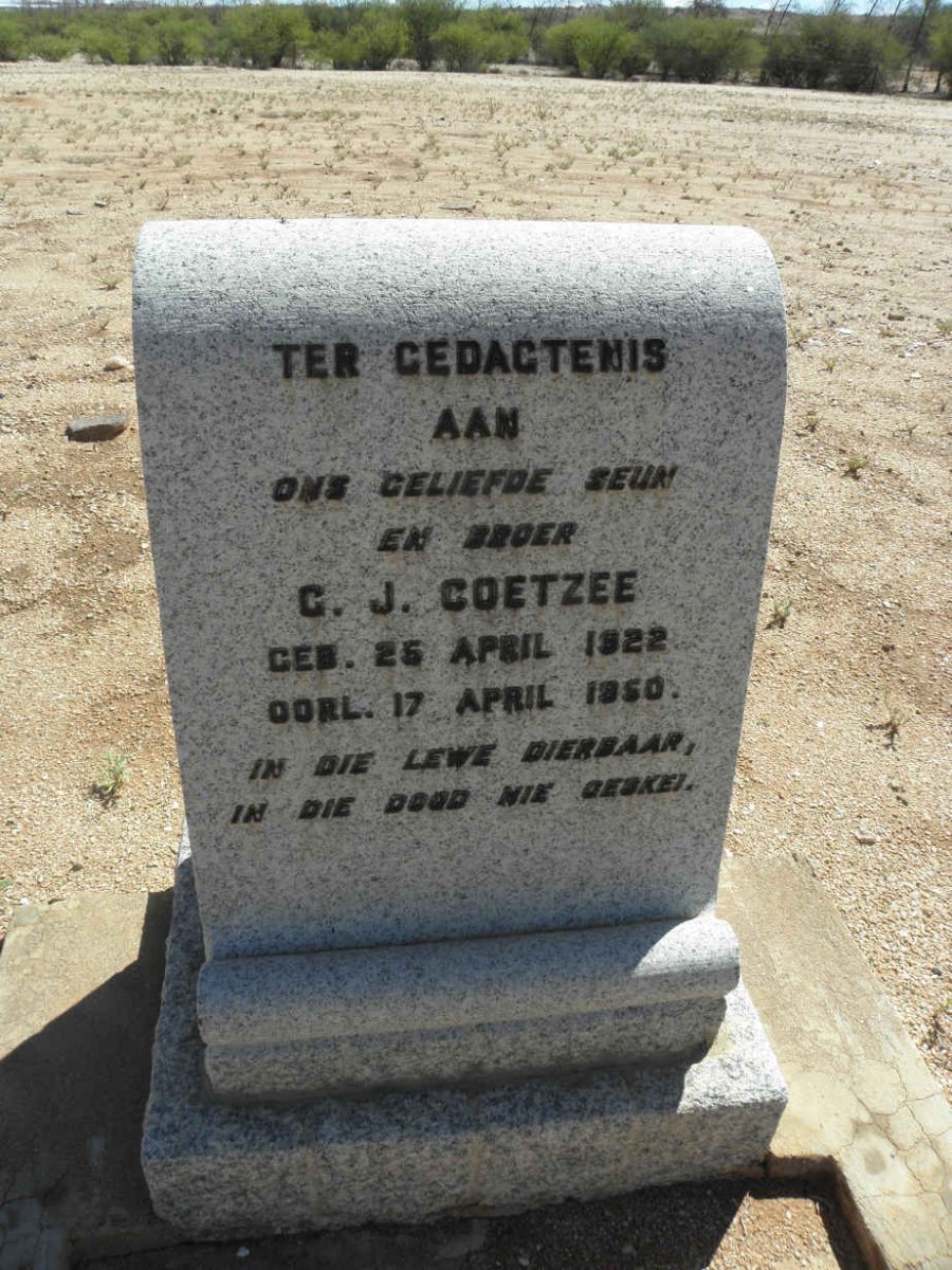 COETZEE C.J. 1922-1950