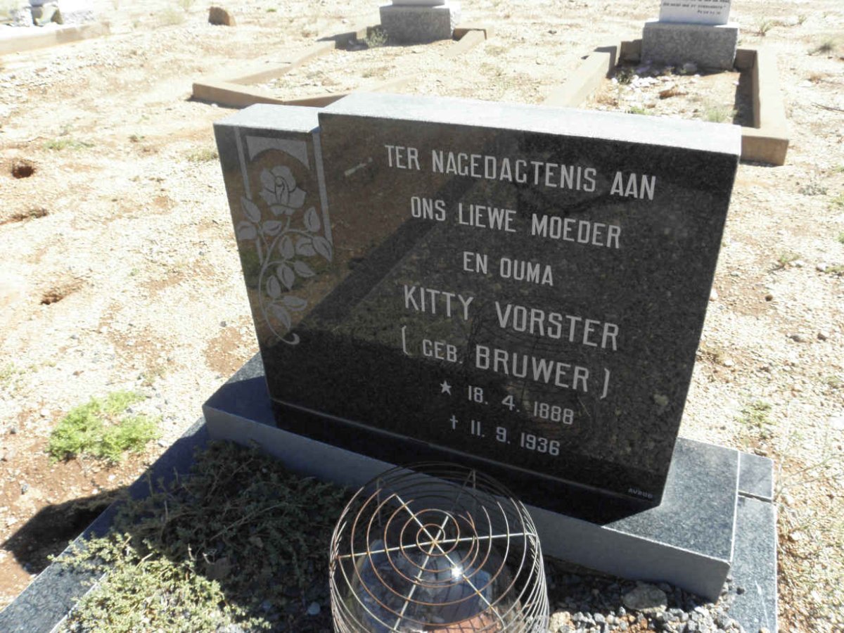 VORSTER Kitty nee BRUWER 1888-1936