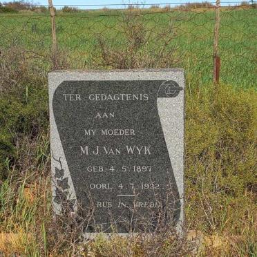 WYK M.J., van 1897-1922