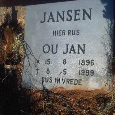 JANSEN Jan 1896-1999